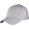 imageCC Ponycap Messy High Bun Ponytail Adjustable Mesh Trucker Baseball Cap HatLight Gray