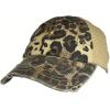 imageCC Ponycap Messy High Bun Ponytail Adjustable Mesh Trucker Baseball Cap HatStretch Leopard Beige