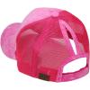 imageCC Ponycap Messy High Bun Ponytail Adjustable Mesh Trucker Baseball Cap HatTie Dye Hot Pink