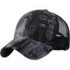 imageCC Ponycap Messy High Bun Ponytail Adjustable Mesh Trucker Baseball Cap HatTie Dyeblack