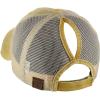 imageCC Ponycap Messy High Bun Ponytail Adjustable Mesh Trucker Baseball Cap HatWashed Mustard