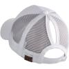 imageCC Ponycap Messy High Bun Ponytail Adjustable Mesh Trucker Baseball Cap HatWhite
