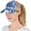Criss Cross Stars and Flag  Navy