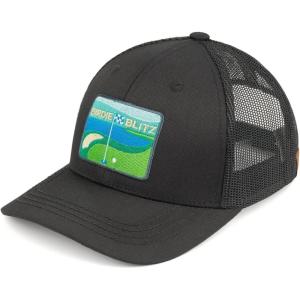 imageCC Ponycap Messy High Bun Ponytail Adjustable Mesh Trucker Baseball Cap HatBirdie Blitz Black