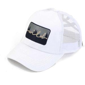 imageCC Ponycap Messy High Bun Ponytail Adjustable Mesh Trucker Baseball Cap HatCriss Cross Patch Wild  White
