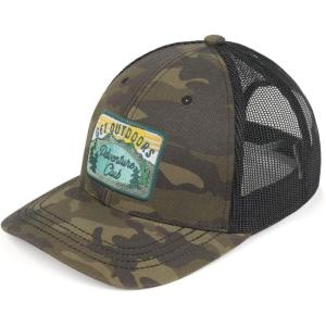 imageCC Ponycap Messy High Bun Ponytail Adjustable Mesh Trucker Baseball Cap HatGet Outdoorsmilitary Camo