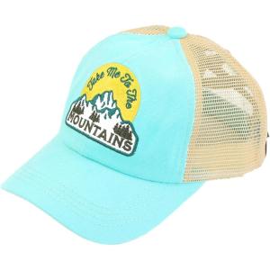 imageCC Ponycap Messy High Bun Ponytail Adjustable Mesh Trucker Baseball Cap HatPatch Take Me to the Mountains Mint
