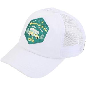 imageCC Ponycap Messy High Bun Ponytail Adjustable Mesh Trucker Baseball Cap HatPatch Wherever I Lay My Head White