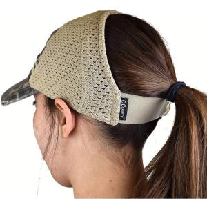 imageCC Ponycap Messy High Bun Ponytail Adjustable Mesh Trucker Baseball Cap HatStretch Leopard Dusty Rose