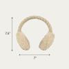 imageCC Kids Cable Knit And Faux Fur Sherpa EarmuffsCable Knit  Beige