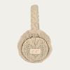 imageCC Kids Cable Knit And Faux Fur Sherpa EarmuffsCable Knit  Beige