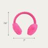 imageCC Kids Cable Knit And Faux Fur Sherpa EarmuffsCable Knit  Hot Pink