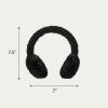 imageCC Kids Cable Knit And Faux Fur Sherpa EarmuffsSherpa  Black
