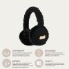 imageCC Kids Cable Knit And Faux Fur Sherpa EarmuffsSherpa  Black