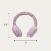 imageCC Kids Cable Knit And Faux Fur Sherpa EarmuffsSherpa  Violet