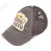 imageCC womens BaseballCriss Cross Patch Bee Happy  Charcoal