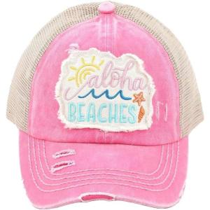 imageCC womens BaseballCriss Cross Patch Aloha Beaches  Pink