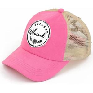 imageCC womens BaseballCriss Cross Patch Beyond Blessed  Pink