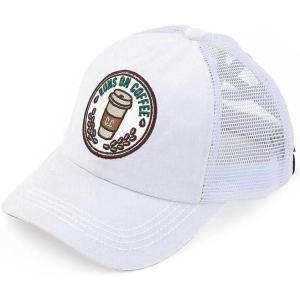 imageCC womens BaseballCriss Cross Patch Coffee  White