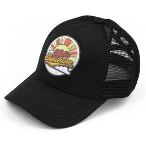 imageCC womens BaseballCriss Cross Patch Hello Sunshine  Black