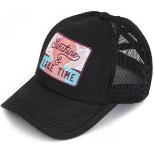 imageCC womens BaseballCriss Cross Patch Lake Time  Black