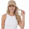 imageCC Sequin Baseball Cap Sparkly Glitter Hat for Women Adjustable Back Lightweight Fashion Glitter CapBeige