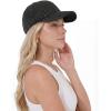 imageCC Sequin Baseball Cap Sparkly Glitter Hat for Women Adjustable Back Lightweight Fashion Glitter CapBlack