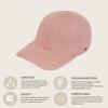 imageCC Sequin Baseball Cap Sparkly Glitter Hat for Women Adjustable Back Lightweight Fashion Glitter CapRose
