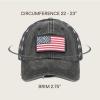 imageCC Womens CrissCross Ponytail Baseball Cap  Embroidered Cotton Front American Flag Mesh Back Adjustable VelcroFlagblack