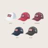imageCC Womens CrissCross Ponytail Baseball Cap  Embroidered Cotton Front American Flag Mesh Back Adjustable VelcroFlagblack