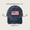 imageCC Womens CrissCross Ponytail Baseball Cap  Embroidered Cotton Front American Flag Mesh Back Adjustable VelcroFlagnavy