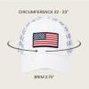 imageCC Womens CrissCross Ponytail Baseball Cap  Embroidered Cotton Front American Flag Mesh Back Adjustable VelcroFlagwhite