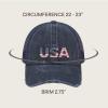 imageCC Womens CrissCross Ponytail Baseball Cap  Embroidered Cotton Front American Flag Mesh Back Adjustable VelcroUsanavy