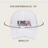 imageCC Womens CrissCross Ponytail Baseball Cap  Embroidered Cotton Front American Flag Mesh Back Adjustable VelcroUsawhite
